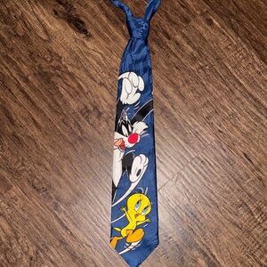 Vintage Looney Tunes Blue Tie